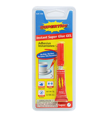 Ref# 1008 Instant Super Glue GEL- 3 grams (6 pack)